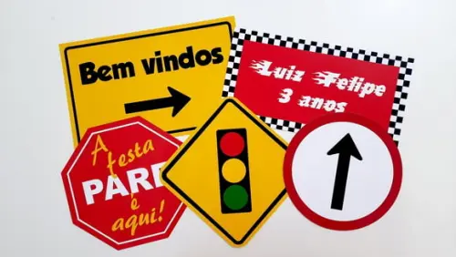 Placas Decorativas - Meios de Transportes