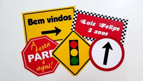 Placas Decorativas - Meios de Transportes
