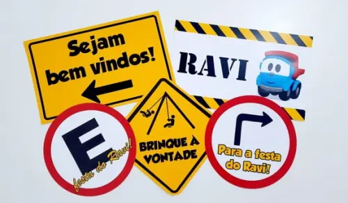 Placas Decorativas - Meios de Transportes