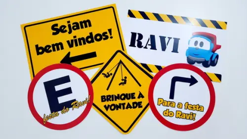 Placas Decorativas - Meios de Transportes