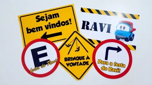 Placas Decorativas - Meios de Transportes