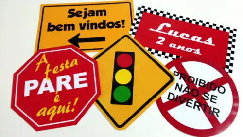 Placas Decorativas - Meios de Transportes