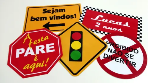 Placas Decorativas - Meios de Transportes