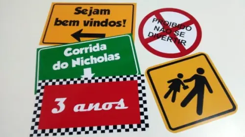 Placas Decorativas - Meios de Transportes