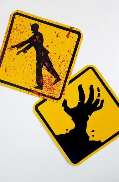 Placas Decorativas - Zumbi