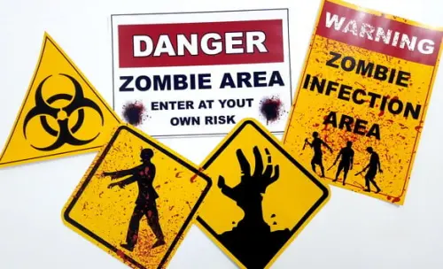 Placas Decorativas - Zumbi
