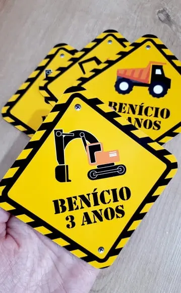Placas Decorativas 12 cm - Construção