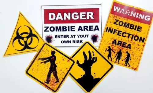 Placas Decorativas - Zumbi