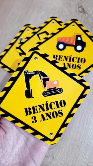 Placas Decorativas 12 cm - Construção