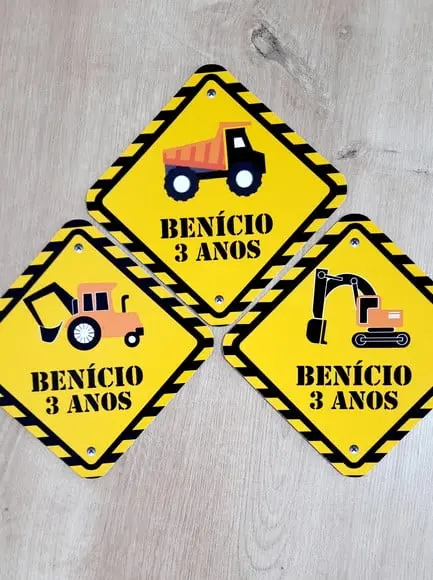 Placas Decorativas 12 cm - Construção