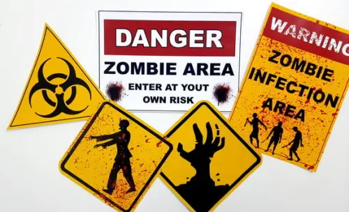 Placas Decorativas - Zumbi