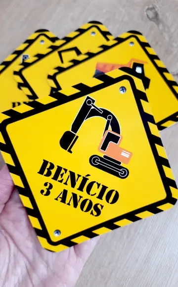 Placas Decorativas 12 cm - Construção