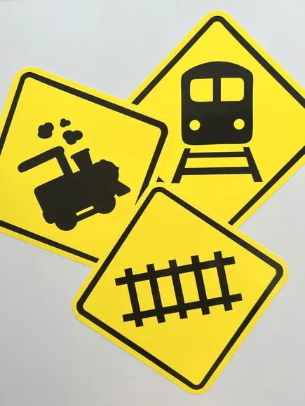 Placas Decorativas Trem - Meios de Transportes