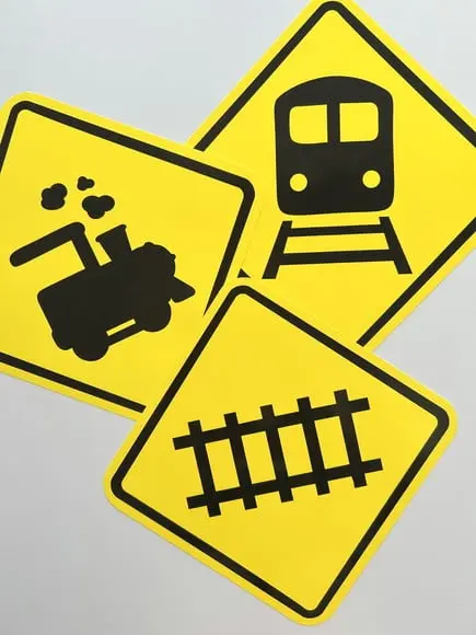 Placas Decorativas Trem - Meios de Transportes