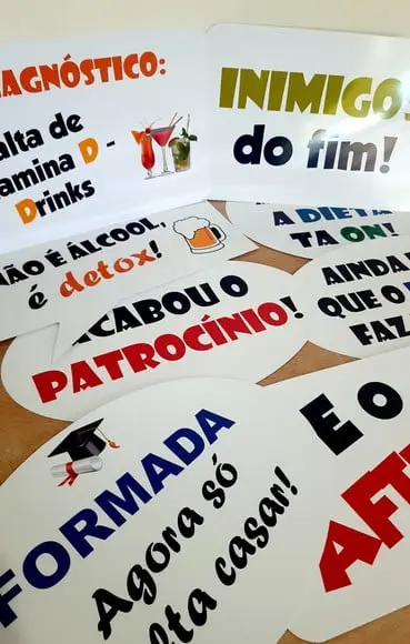 Placas Divertidas - Formatura