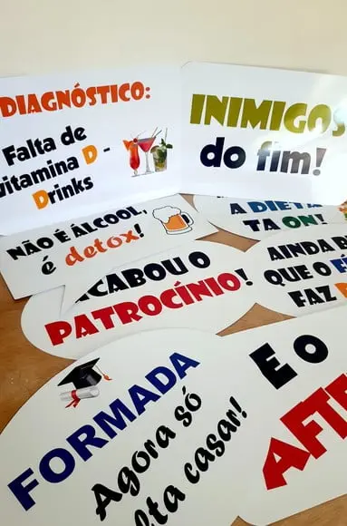Placas Divertidas - Formatura