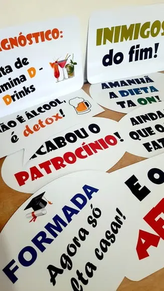 Placas Divertidas - Formatura