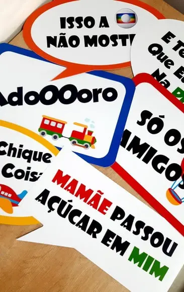 Placas Divertidas - Meios de Transporte