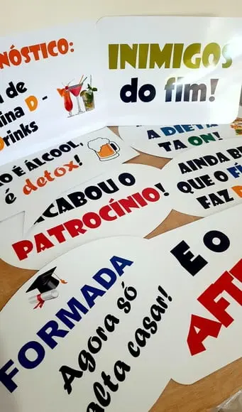 Placas Divertidas - Formatura