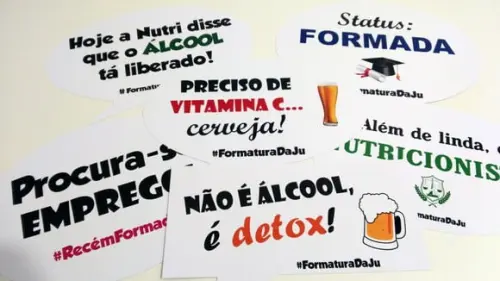 Placas Divertidas - Nutrição
