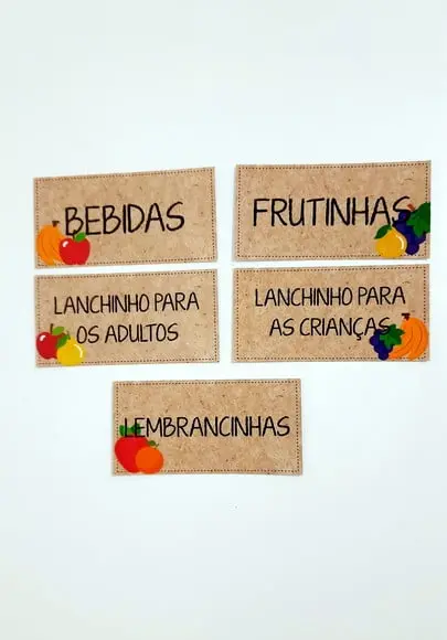 Plaquinhas Feira - Quitandinha