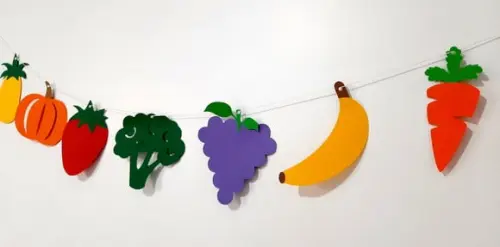 Promoção: Varal de Frutas e Legumes - Quitandinha