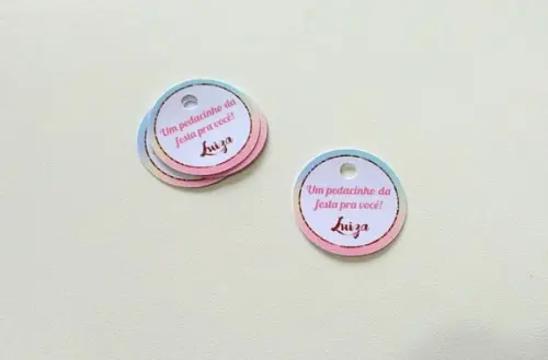 Tag Arco-íris 4 cm
