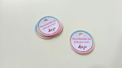 Tag Arco-íris 4 cm