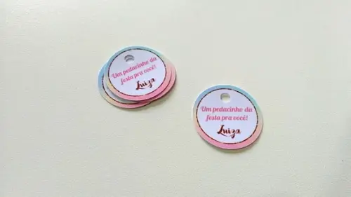 Tag Arco-íris 4 cm