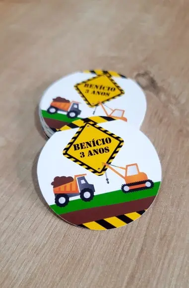 Tag Construção 5 cm