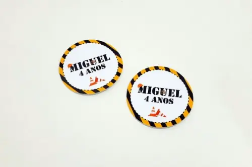 Tag Construção 4 cm