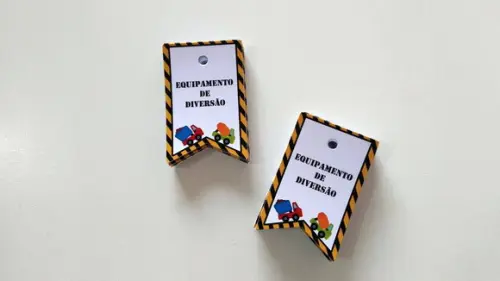 Tag Construção 5 cm