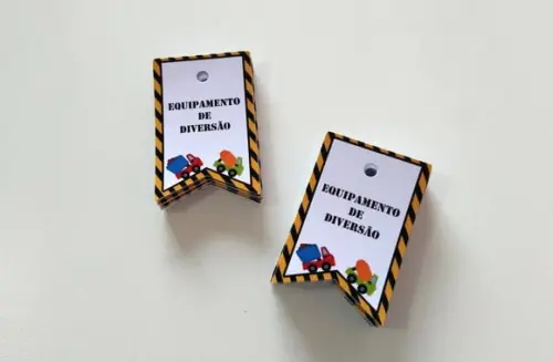 Tag Construção 5 cm