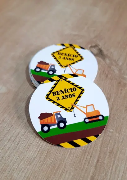 Tag Construção 5 cm