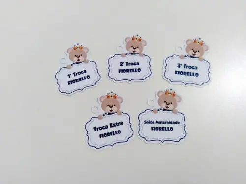 Tag Mala de Maternidade - Ursinho