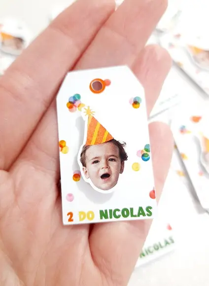 Tag Personalizada com Rostinho