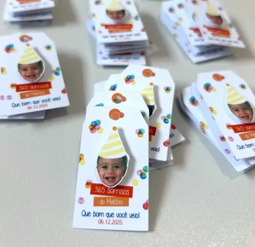 Tag Personalizada com Rostinho - 365 Sorrisos