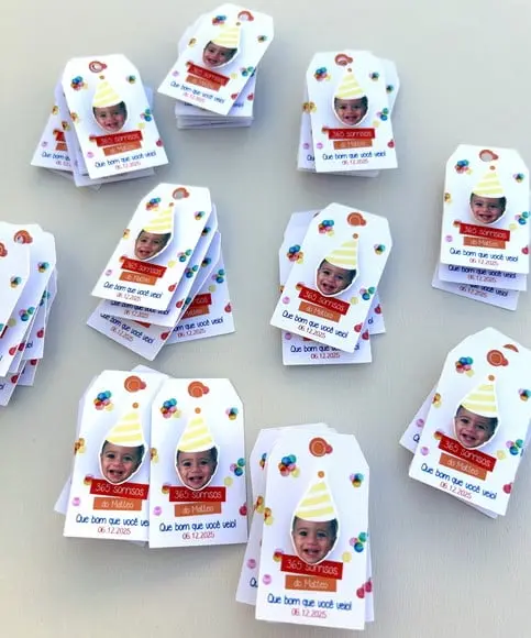 Tag Personalizada com Rostinho - 365 Sorrisos