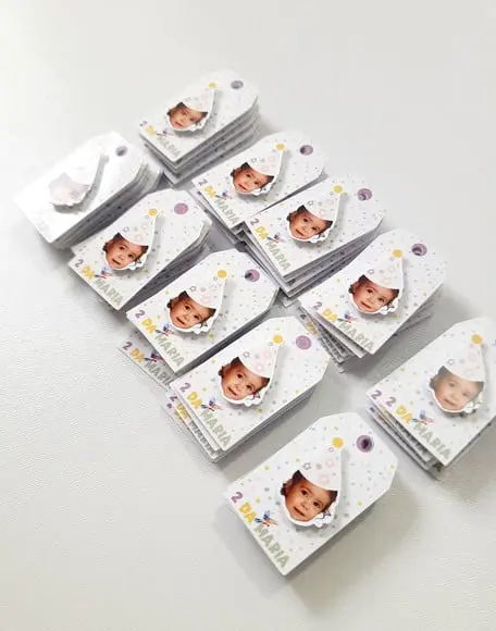 Tag Personalizada com Rostinho - Passarinho
