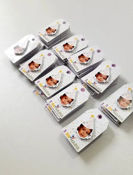 Tag Personalizada com Rostinho - Passarinho