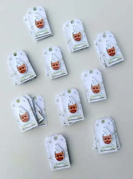 Tag Personalizada com Rostinho - Passarinhos