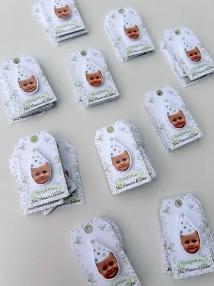 Tag Personalizada com Rostinho - Passarinhos