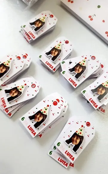 Tag Personalizada com Rostinho Cerejinha