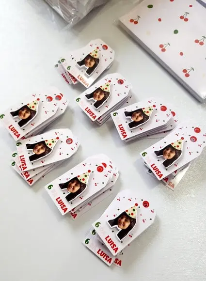 Tag Personalizada com Rostinho Cerejinha