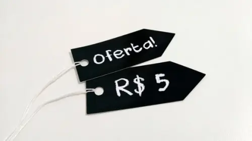Tag preço - Quitandinha