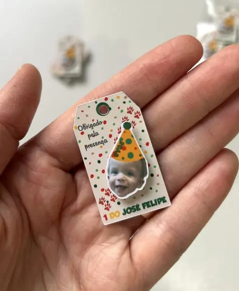 Tag Personalizada com Rostinho Safari