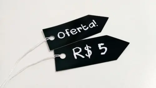 Tag preço - Quitandinha