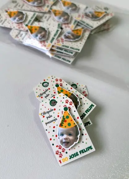 Tag Personalizada com Rostinho Safari