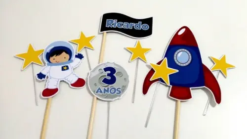 Topo de Bolo - Astronauta
