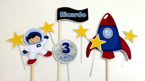 Topo de Bolo - Astronauta